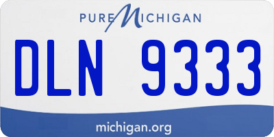 MI license plate DLN9333