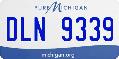 MI license plate DLN9339