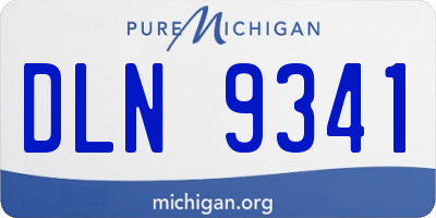 MI license plate DLN9341