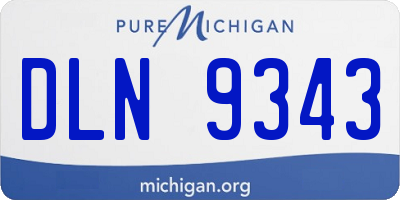 MI license plate DLN9343