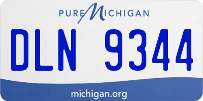 MI license plate DLN9344