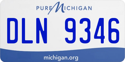 MI license plate DLN9346