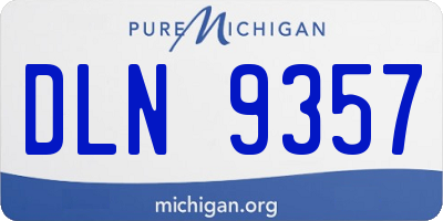 MI license plate DLN9357