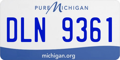 MI license plate DLN9361