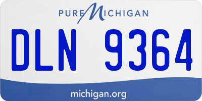 MI license plate DLN9364