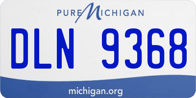 MI license plate DLN9368