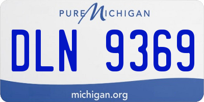 MI license plate DLN9369