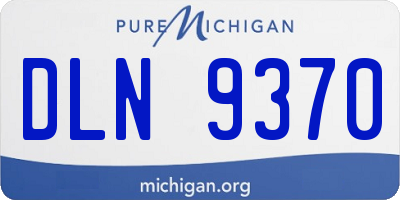 MI license plate DLN9370