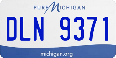 MI license plate DLN9371