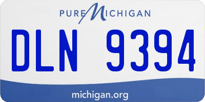 MI license plate DLN9394