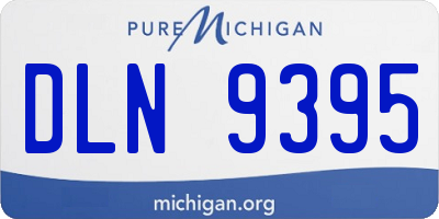 MI license plate DLN9395