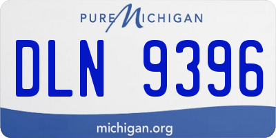 MI license plate DLN9396