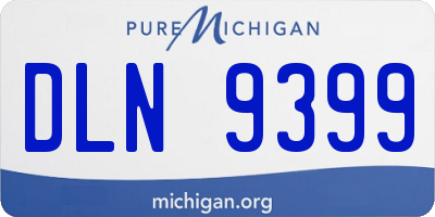 MI license plate DLN9399