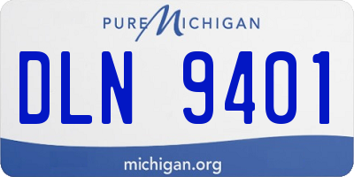 MI license plate DLN9401