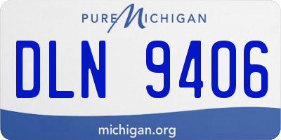 MI license plate DLN9406