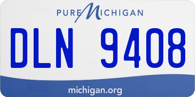 MI license plate DLN9408