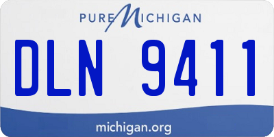 MI license plate DLN9411