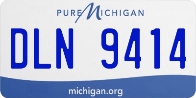 MI license plate DLN9414