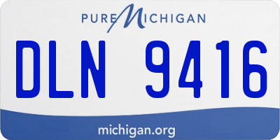 MI license plate DLN9416