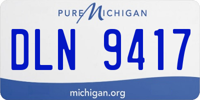 MI license plate DLN9417