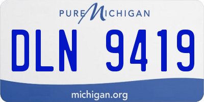 MI license plate DLN9419