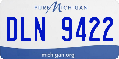 MI license plate DLN9422