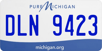 MI license plate DLN9423