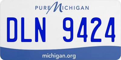 MI license plate DLN9424