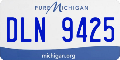 MI license plate DLN9425