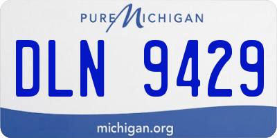 MI license plate DLN9429