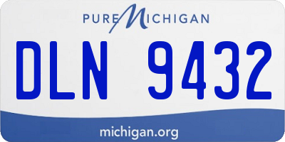 MI license plate DLN9432