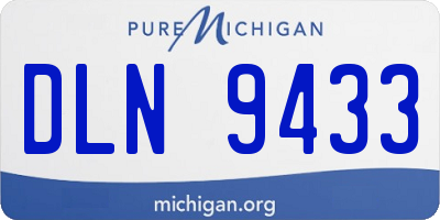 MI license plate DLN9433