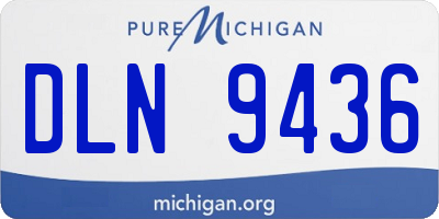 MI license plate DLN9436