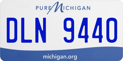 MI license plate DLN9440