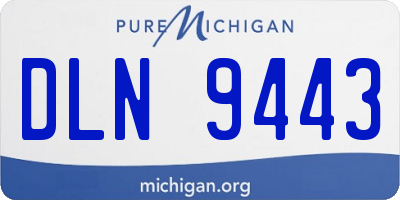 MI license plate DLN9443