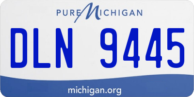 MI license plate DLN9445