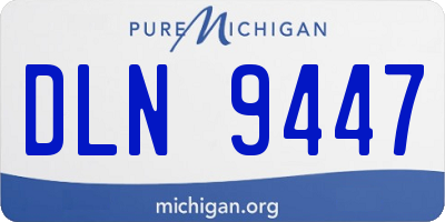 MI license plate DLN9447