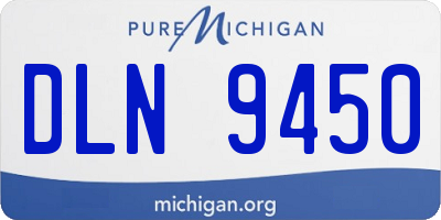 MI license plate DLN9450