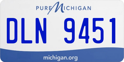 MI license plate DLN9451