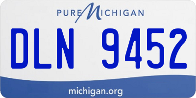 MI license plate DLN9452