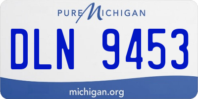 MI license plate DLN9453