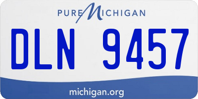 MI license plate DLN9457