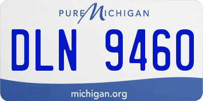 MI license plate DLN9460