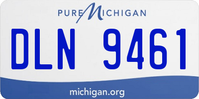 MI license plate DLN9461