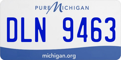 MI license plate DLN9463