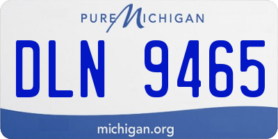 MI license plate DLN9465