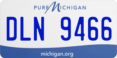 MI license plate DLN9466