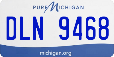 MI license plate DLN9468