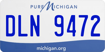 MI license plate DLN9472