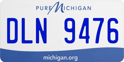 MI license plate DLN9476